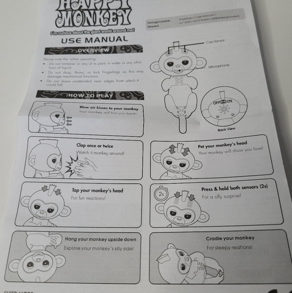 Happy Monkey Fingerling Electronic Interactive Monkey Toy NIP - Picture 10 of 15